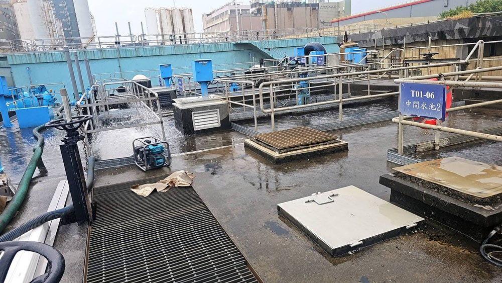 桃園觀音工業區污水處理廠山林水清理